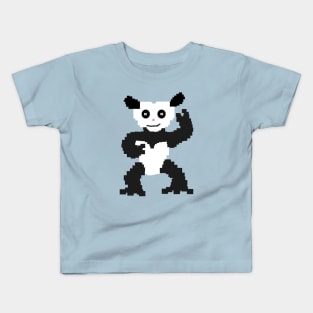 checkered panda Kids T-Shirt